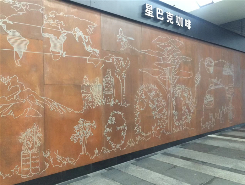汉寿耐候钢幕墙